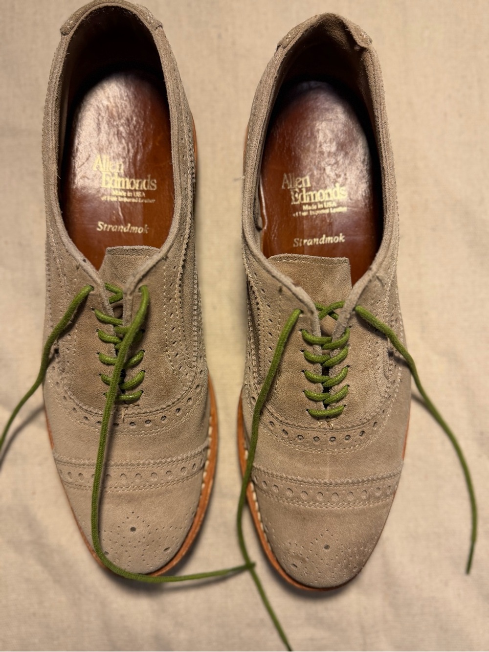 Allen Edmonds Strandmonk Sz 7 Suede
